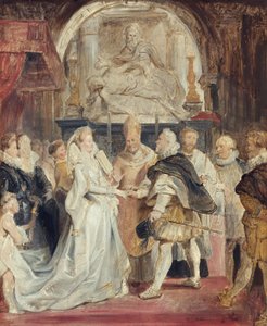 ”In procuratione” -häät (luonnos Medici-sarjaan) tekijältä Peter Paul Rubens