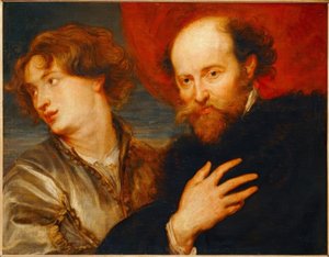 Van Dyck et Rubensin ideaali kaksoismuotokuva tekijältä Peter Paul Rubens