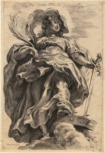 Pyhä Katariina tekijältä Peter Paul Rubens