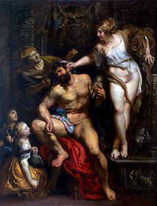 Herkules ja Omphale, 1606 tekijältä Peter Paul Rubens