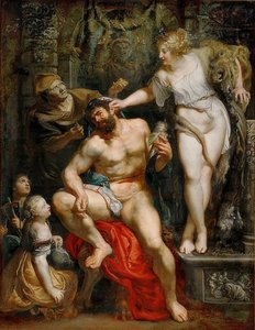 Hercules ja Omphale. 1602-05 tekijältä Peter Paul Rubens