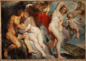 Ixion, Lapithien kuningas, Junon pettämä (maalaus kankaalle) tekijältä Peter Paul Rubens