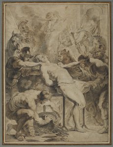Pyhän Laurentiuksen marttyyrikuolema, 1550 tekijältä Peter Paul Rubens