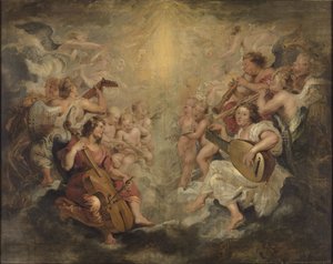 Musiikkia luovat enkelit tekijältä Peter Paul Rubens