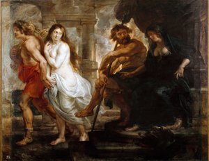 Orphee ja Eurydice maalaus Peter Paul (Pierre-Paul) Rubens (tai Peter Paul tai Petrus Paulus) (1577-1640) 1636 Dim. 194x245 cm Madrid, Musee du Prado tekijältä Peter Paul Rubens