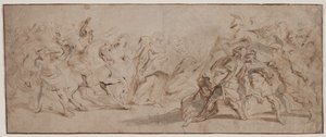Roomalaisten ja sabiinien sovinto (recto) tekijältä Peter Paul Rubens