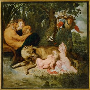 Romulus ja Remus (maalaus kankaalle) tekijältä Peter Paul Rubens
