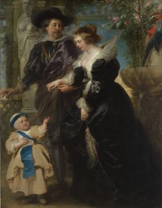 Rubens, hänen vaimonsa Helena Fourment 1614-1673 ja heidän poikansa Frans 1633-1678, n. 1635. tekijältä Peter Paul Rubens