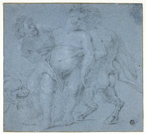 Silenusta tukee kaksi satyyriä tekijältä Peter Paul Rubens