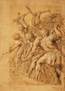 Sotilaat tuhoavat siltaa, tekijältä Peter Paul Rubens