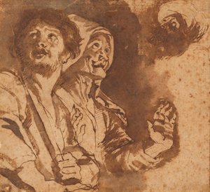 Luonnos paimenien palvonnasta tekijältä Peter Paul Rubens