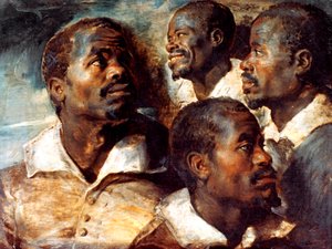 Tutkimuksia mustan päästä, 1600-luku tekijältä Peter Paul Rubens