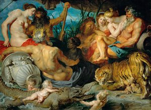 Neljä maanosaa, noin 1615 (öljy kankaalle). tekijältä Peter Paul Rubens
