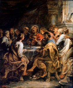 Viimeinen ehtoollinen, n. 1630-1631. tekijältä Peter Paul Rubens