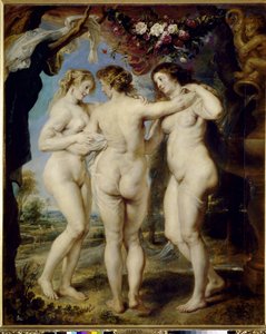 The Three Graces - öljy kankaalle tekijältä Peter Paul Rubens