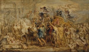 Henrik IV:n voitto, n. 1630. tekijältä Peter Paul Rubens