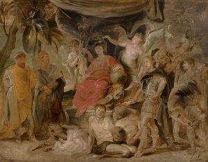 Rooman voitto: Nuori keisari Konstantinus kunnioittaa Roomaa tekijältä Peter Paul Rubens