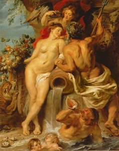 Maan ja veden liitto, n. 1618 (öljy kankaalle) tekijältä Peter Paul Rubens