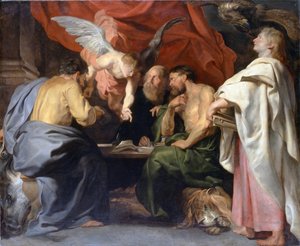 Neljä evankelistaa tekijältä Peter Paul Rubens