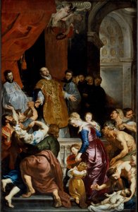Pyhän Ignatiuksen Loyolalaisen ihmeet. Pierre Paul (Pierre-Paul) Rubensin (tai Peter Paulin tai Petrus Pauluksen) maalaus (1577-1640) tekijältä Peter Paul Rubens