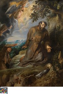Pyhän Franciscus Assisilaisen leimaaminen tekijältä Peter Paul Rubens