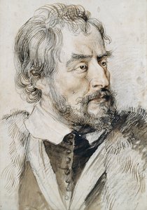 Thomas Howard (1585-1646) 2. Earl of Arundel (lyijykynä, kynä ja muste ja pesu paperille) tekijältä Peter Paul Rubens