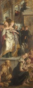 Kolme naispuolista todistajaa. Luonnos korkealle alttaritaululle, St Bavo, Gent, 1612 tekijältä Peter Paul Rubens