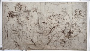 Tomyris Cyrusin pään kanssa, n. 1637-1638. tekijältä Peter Paul Rubens