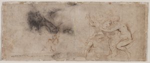 Venus Disarming Mars, Drapery Study, c. 163235. tekijältä Peter Paul Rubens