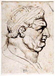 Vitellius, kymmenestä piirroksesta kahdeksasta ensimmäisestä kahdestatoista keisarista, Giovanni da Cavinon mitalien jälkeen (kynä ja muste paperille) tekijältä Peter Paul Rubens
