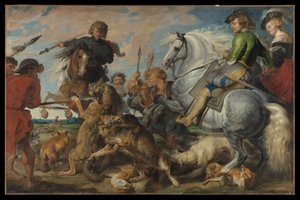 Suden- ja ketunmetsästys tekijältä Peter Paul Rubens