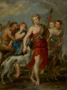 Diana ja nymfit metsästämässä, 1627-8
