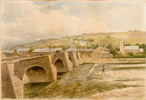 Haydon Bridge (vartaloväri, kynä ja akvarelli paperille)