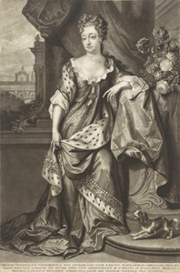 Württembergin Christine Charlotte 1645-1699, Itä-Frisian prinsessa, noin 1699. tekijältä Peter Schenk