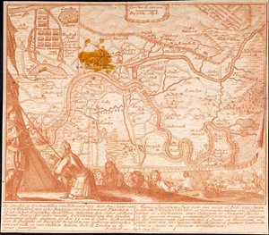 Friedrichstadtin valloitus 12. helmikuuta 1713, 1713. tekijältä Peter Schenk
