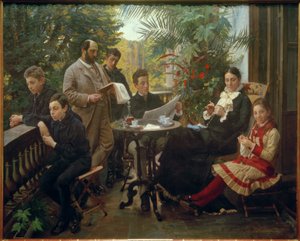 Hirschsprung, Heinrich; dänischer Tabakfabrikant, Mäzen und Kunstsammler (Gründer der Sammlung Hirschsprung Kööpenhaminassa); Kööpenhamina 7 tekijältä Peder Severin Krøyer