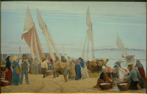 Morgen bei Hornbaek. Die Fischer kommen an Land tekijältä Peder Severin Krøyer