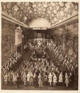 Kuningatar Anne ylähuoneessa, pub. 1902 (kolotypia)