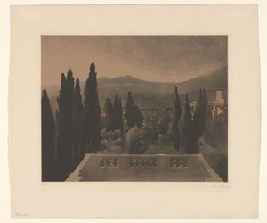 Näkymä parvekkeelta tekijältä Peter Vilhelm Ilsted (signed by artist)