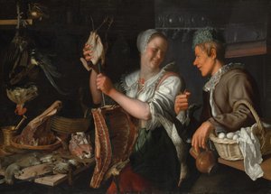 Keittiökohtaus, 1620-luku.