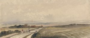 Yorkshire Road (akvarelli ja grafiitti paperille) tekijältä Peter de Wint