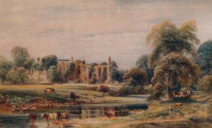 Bolton Abbey and Rectory, 1846, 1935 tekijältä Peter de Wint