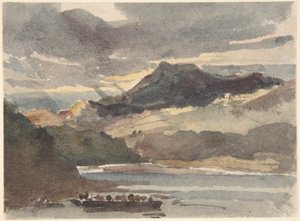 Tutkielma teosta "Lautta" varten - Snowdon Llyn Padarnilta nähtynä, Pohjois-Wales