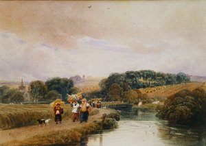 Thames lähellä Marlowia tekijältä Peter de Wint