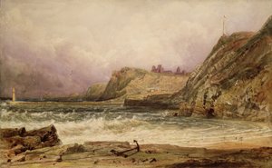 Whitby (lyijykynä ja akvarelli) tekijältä Peter de Wint