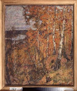 Syksyn Elegia. Pjotr ​​Ivanovitš Petrovitševin (Pjotr ​​Petrovitšev) maalaus (1874-1947), öljy kankaalle