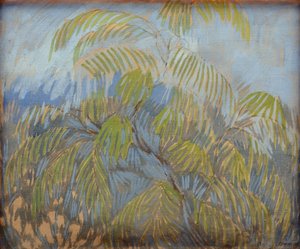 Mimosa par Utkin, Pjotr Savvich (1877-1934). Öljy kankaalle