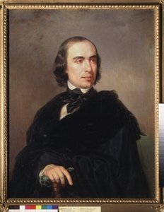 Historioitsija Timofey Granovski (Timofei Granovski) (1813-1855) muotokuva. Peinture de Pjotr ​​Zakharovich Zakharov Chechenets (Zakharov-chechenets) (1816-1846), huile sur toile tekijältä Petr Zakharovich Zakharov Chechenets