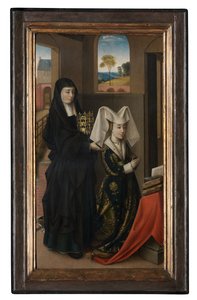Isabella Portugalilainen ja St. Elizabeth, n. 1457-1460 (öljy kankaalle)