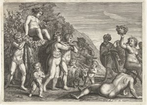 Triomf van Bacchus tekijältä Petrus Clouwet (possibly)